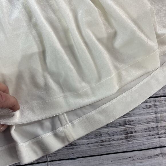 PETITE JR Baby Girl Ivory Velour Dress M 12-24 mths Red Bow Wedding Dedication 4 - Picture 5 of 11